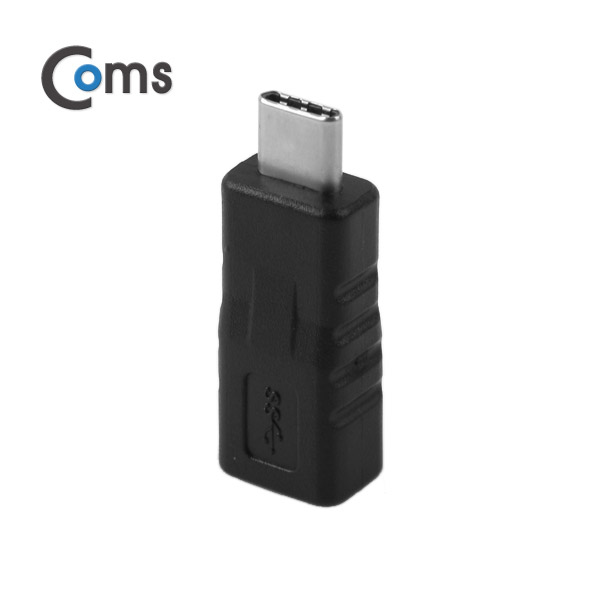 Coms USB 3.1 젠더(Type C) Mini 5P(F)/C(M) Black (USB 2.0 전송 속도 지원)