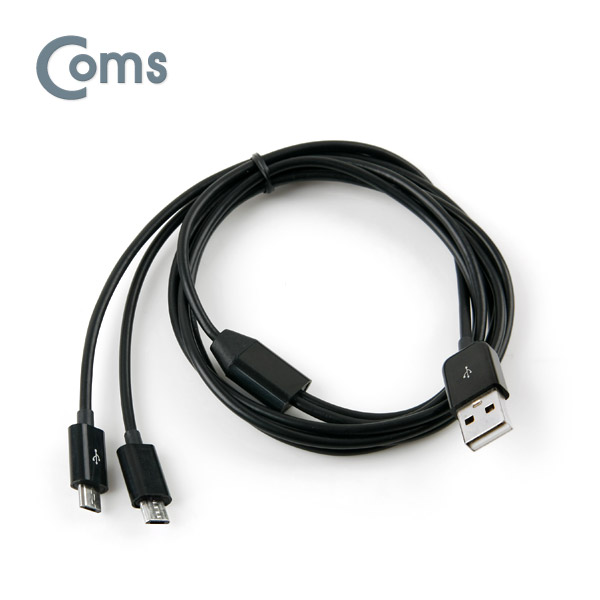 Coms USB/Micro USB(B) 케이블 (2구) 1M