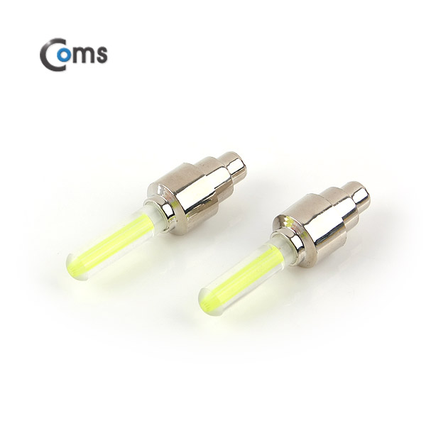 Coms 자전거/바이크 안전점멸기(Green), 튜브 밸그(슈래더 장착) / LED