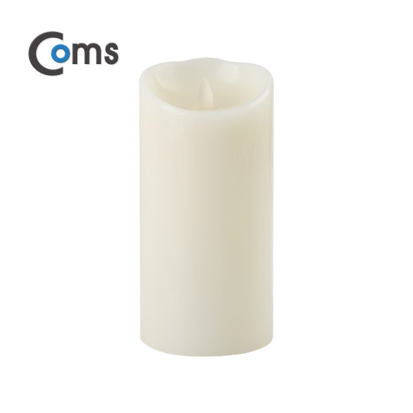 Coms 전자 촛불, LED 양초 (중) 89 x 186mm (Size D타입 1.5V 건전지x2ea )
