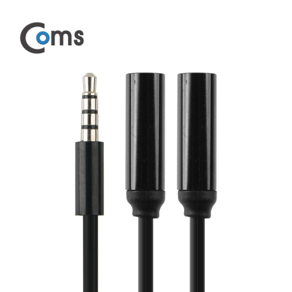 Coms 스테레오 케이블 (Y형) 80cm ST(M)/ST(F)x2/Stereo