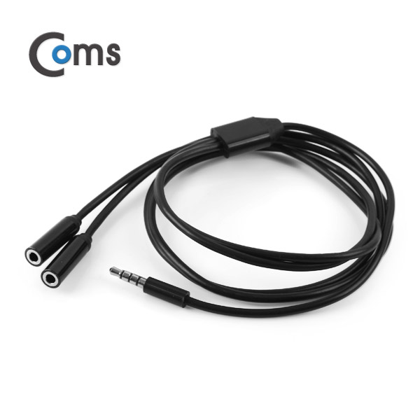 Coms 스테레오 케이블 (Y형) 80cm ST(M)/ST(F)x2/Stereo