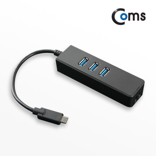 Coms USB 3.1 컨버터(Type C), USB 3P/ 기가 랜 / Giga LAN 1P