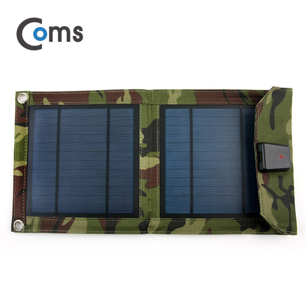 Coms 태양광 충전기 5W 패널, 5.2V/1A