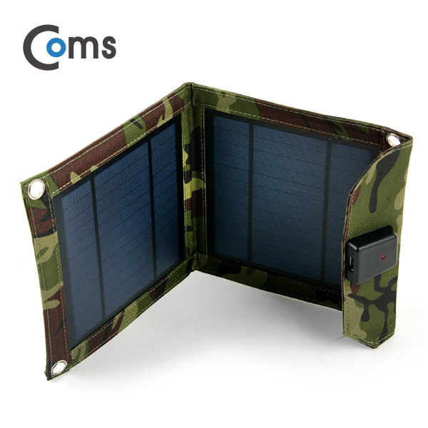 Coms 태양광 충전기 5W 패널, 5.2V/1A