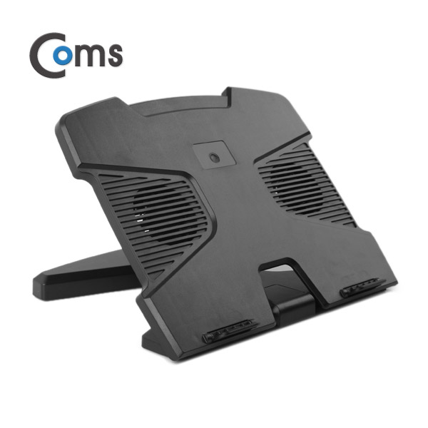 Coms 노트북 쿨링 패드 (USB 전원/2팬 내장/8단 각도조절)