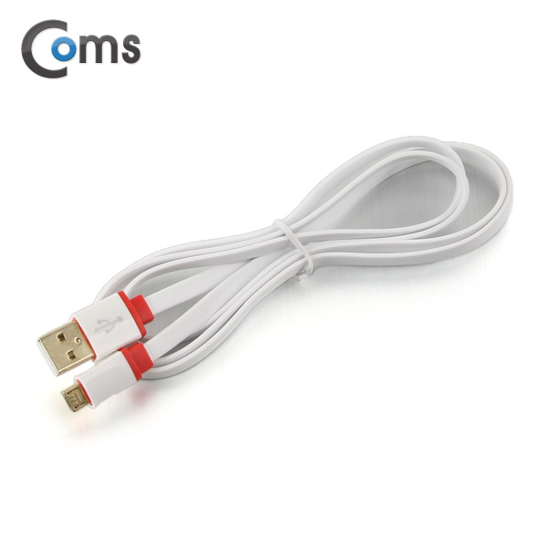 Coms USB/Micro USB(B) 케이블 1.2M 흰색/마이크로5핀/5Pin
