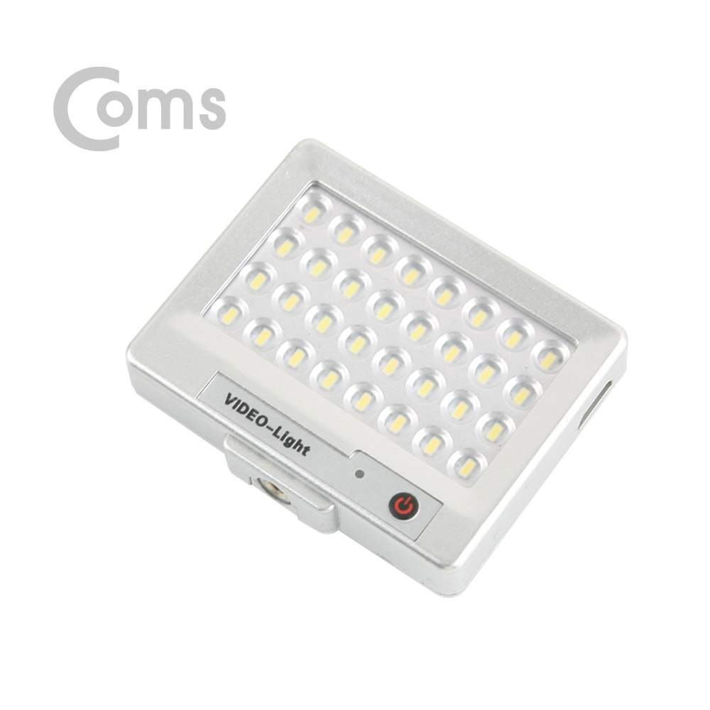 Coms 모바일/DSLR LED 플래시라이트(사진 촬영) S60, 32LED,소형 / 실버