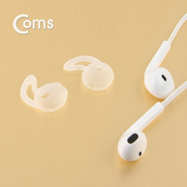 Coms 인이어 가이드 / 이어팟 이어팁 / 이어캡 / 이어후크 1Set(L/R) White