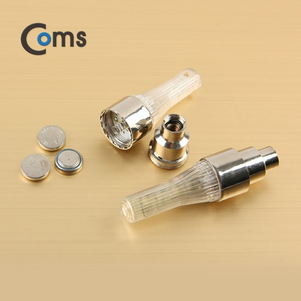 Coms 자전거 / 바이크 안전 점멸기 /튜브밸브 /  1Set(2개) / LED