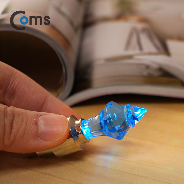 Coms 자전거/바이크 안전점멸기, 튜브밸브 1ea / LED