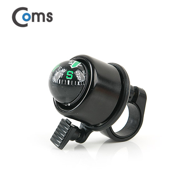 Coms 자전거 차임 벨 (나침반 기능) 블랙