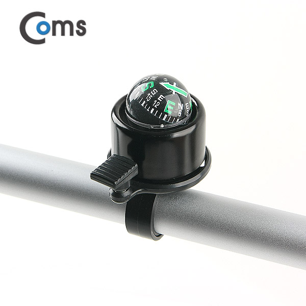 Coms 자전거 차임 벨 (나침반 기능) 블랙