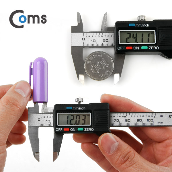 Coms 버니어 캘리퍼스(디지털 LCD 화면), 미니형 / 0 ~ 100mm 측정