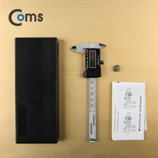 Coms 버니어 캘리퍼스(디지털 LCD 화면), 미니형 / 0 ~ 100mm 측정