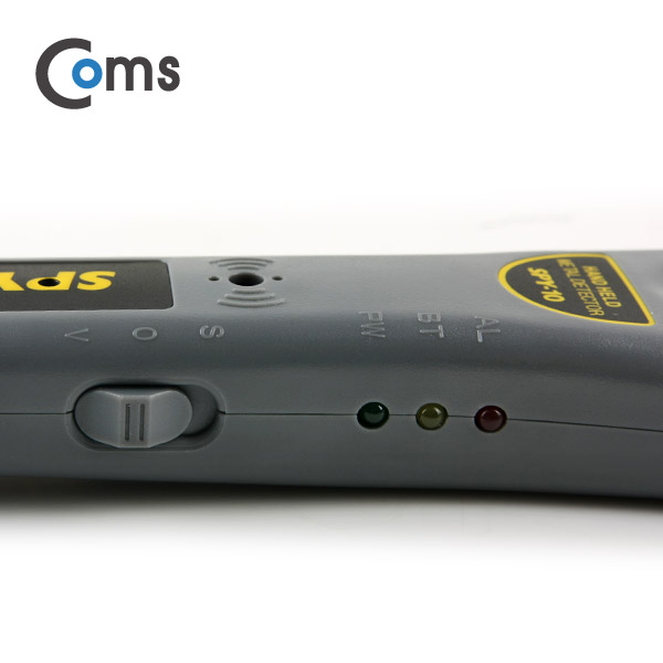 Coms 테스터기(SPY-10) 금속 탐지기, 스피커/진동 알람, 유선형