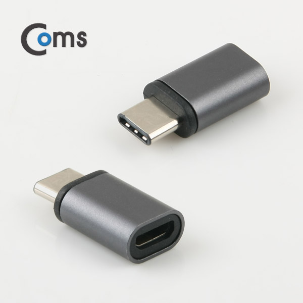 Coms USB 3.1 젠더(Type C)- Micro 5P(F)/C(M) Metal/Black