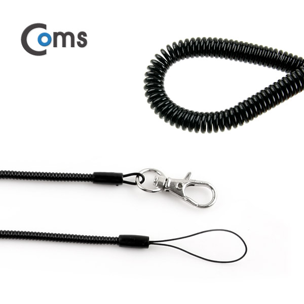 Coms 스프링 스트랩 OD: 3.5mm, 13cm / Black