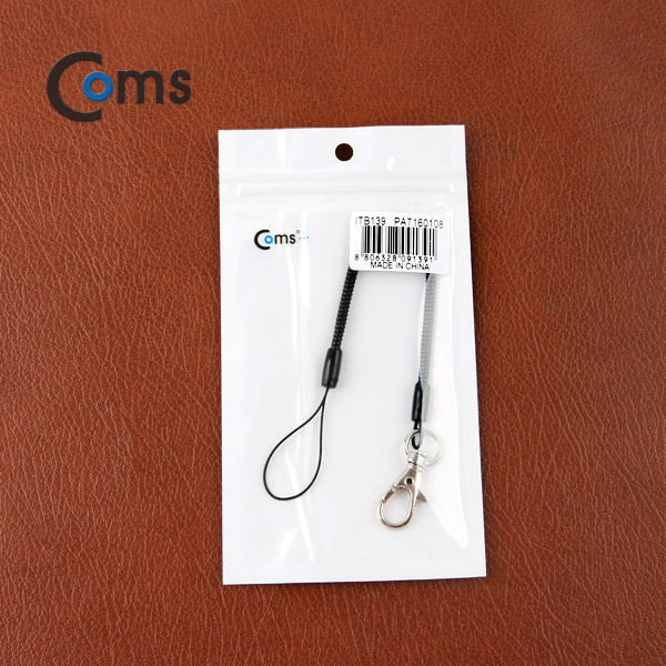 Coms 스프링 스트랩 OD: 3.5mm, 13cm / Black