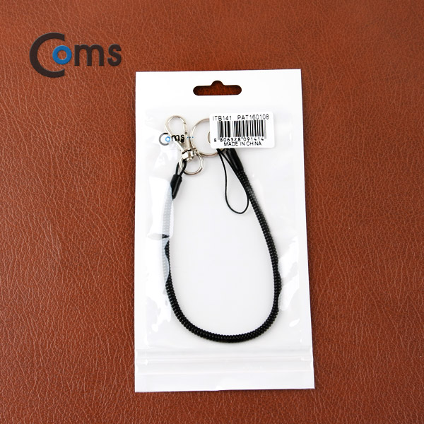 Coms 스프링 스트랩 OD: 3.5mm, 20cm / Black
