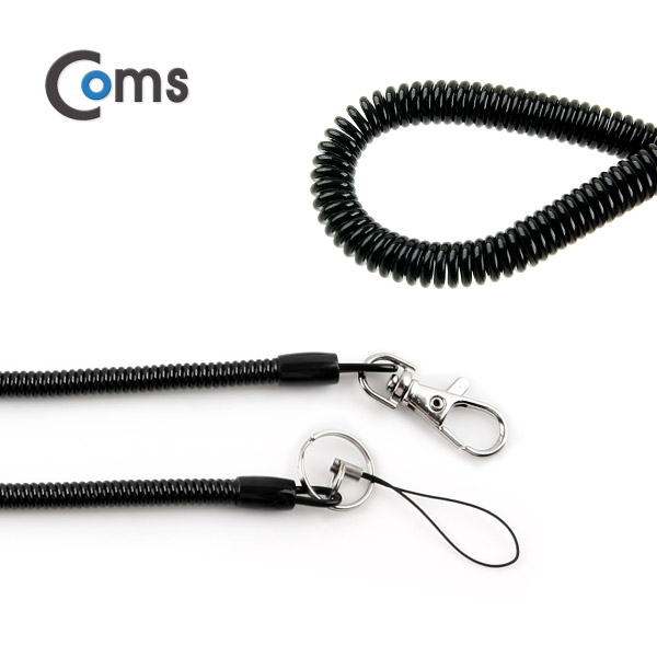 Coms 스프링 스트랩 OD: 6mm, 20cm / Black