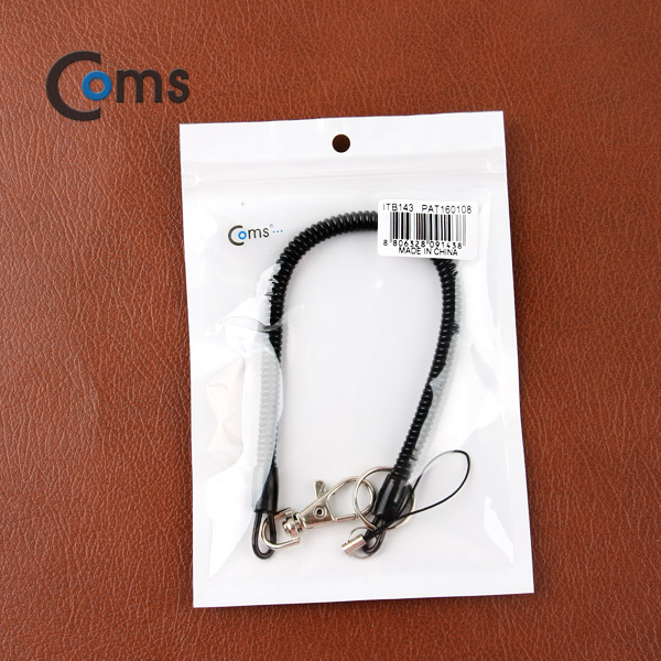 Coms 스프링 스트랩 OD: 6mm, 20cm / Black