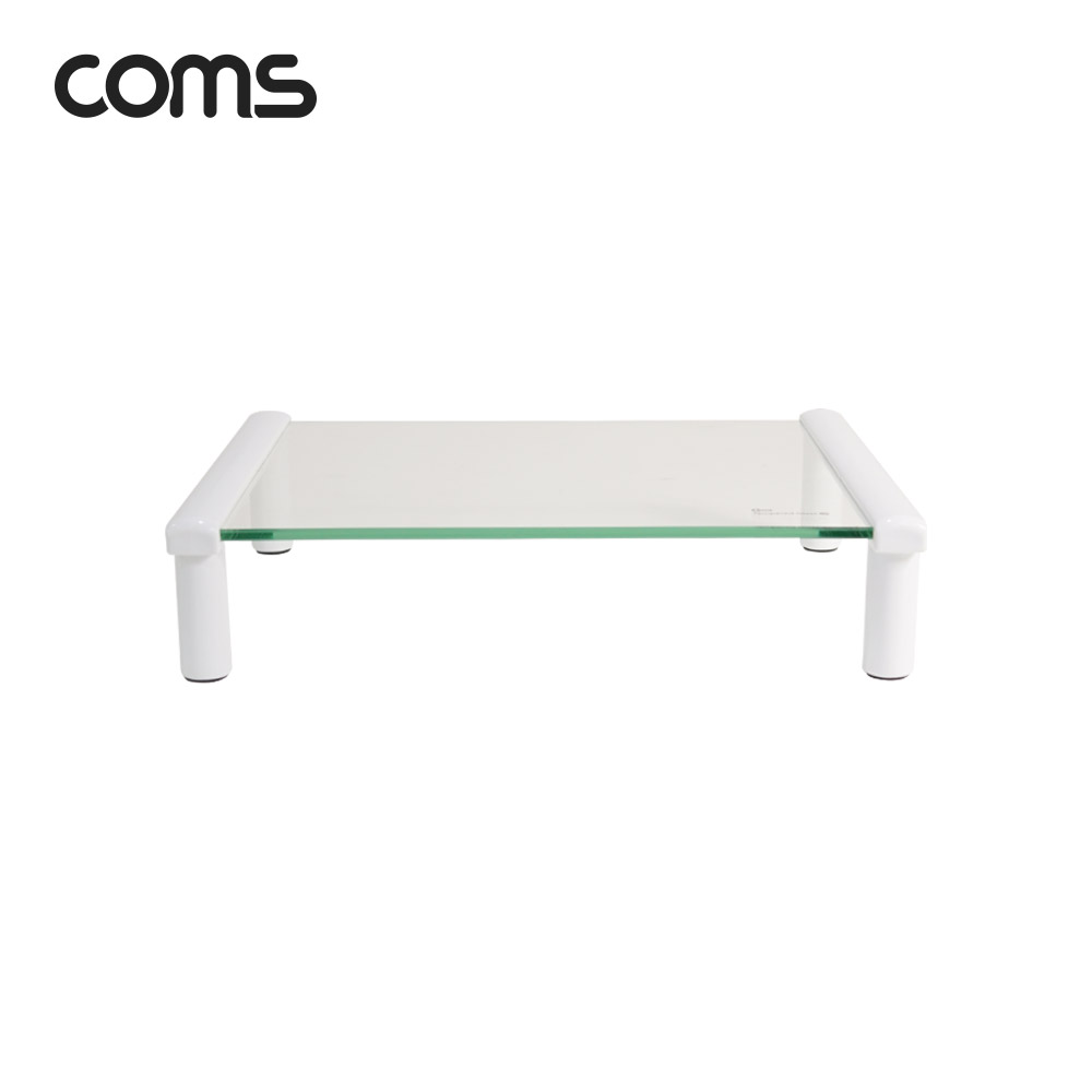 Coms 마우스 숨김 모니터 받침대(화이트), 스탠드