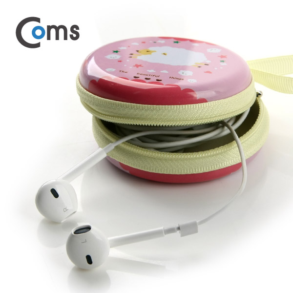 Coms 케이스- 다용도 포켓 (원형/양), Pink