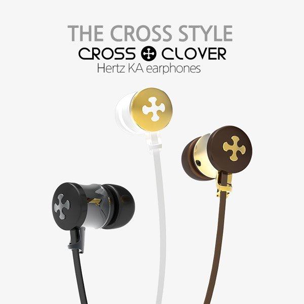 스마트폰 이어폰 CROSS CLOVER (브라운) 1.2M