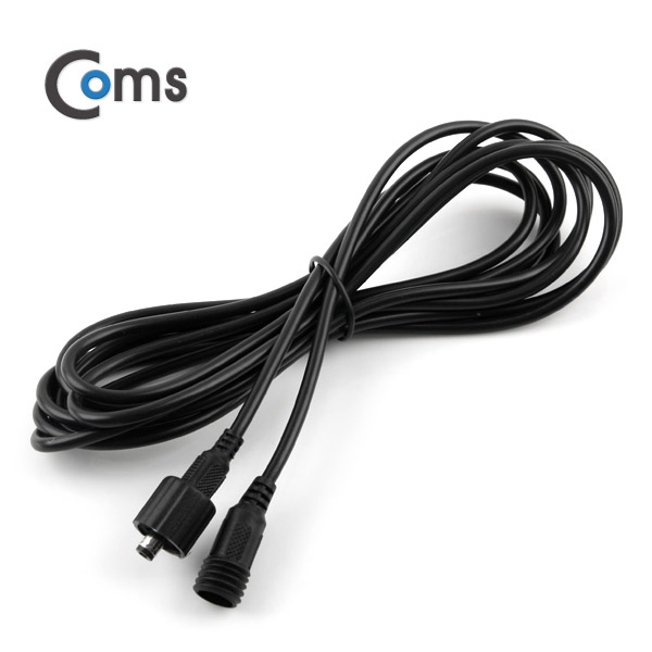 Coms DC 5.5 전원 케이블(방수/연장), 3M 검정