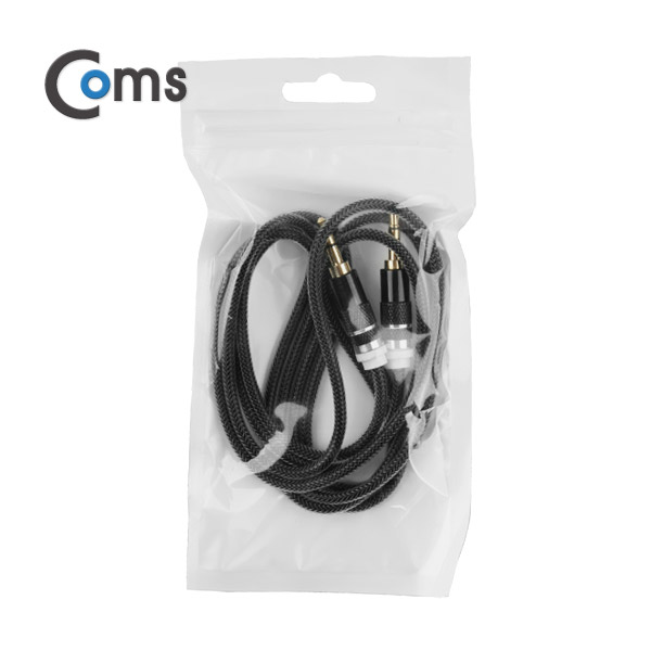 Coms 스테레오 케이블 1.5M, Black/Stereo