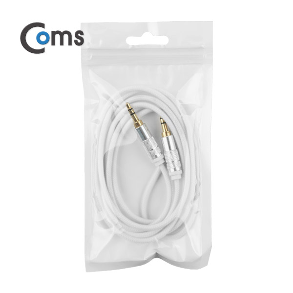 Coms 스테레오 케이블 1.5M, White/Stereo