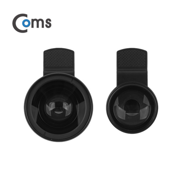 Coms 스마트폰 카메라 확대경(2 in 1) 37mm 셀카렌즈 Super Wide/Macro