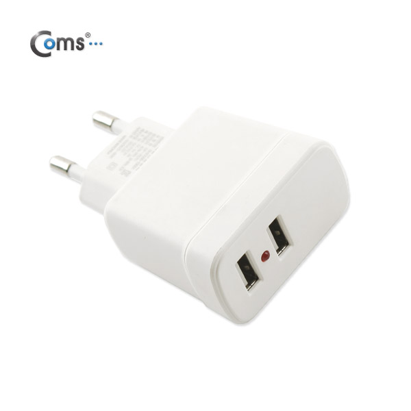 Coms 스마트폰 충전기, 2A, USB 2포트