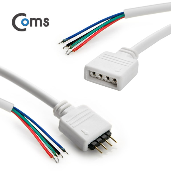 Coms 점퍼 / 점퍼선 케이블(4P) 연장 30cm, 2ea, White