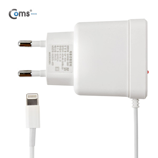 Coms iOS 스마트폰5 충전기, 8핀 (8Pin), 2A, USB 1포트