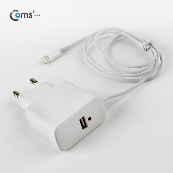 Coms iOS 스마트폰5 충전기, 8핀 (8Pin), 2A, USB 1포트