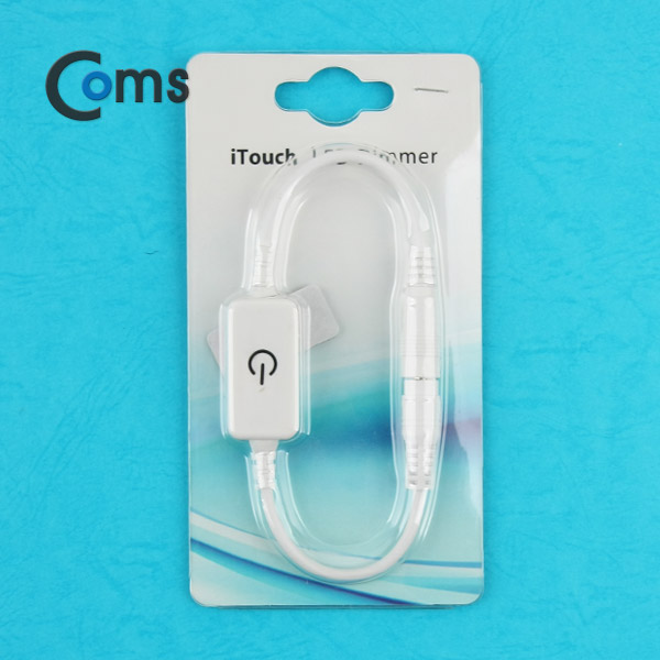 Coms DC 전원 케이블(On/Off 터치버튼) White DC 5.5 연장, 30cm