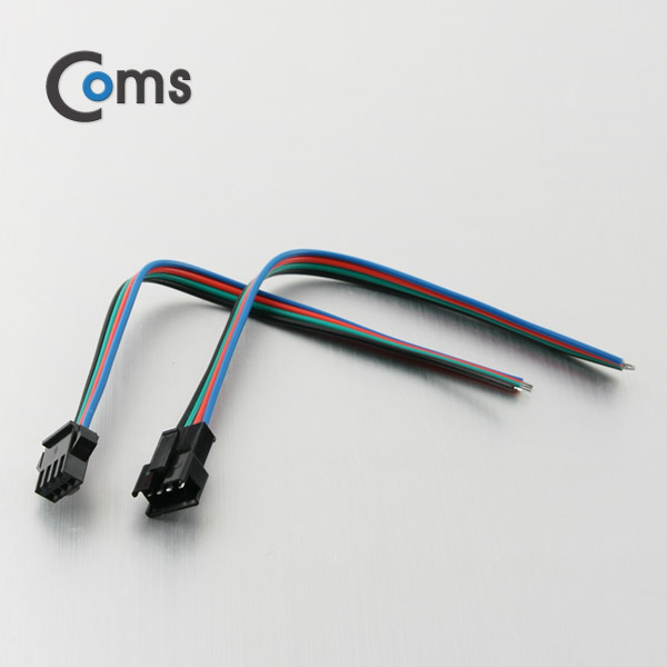 Coms 점퍼 / 점퍼선 케이블(4P) 연장 30cm, Black