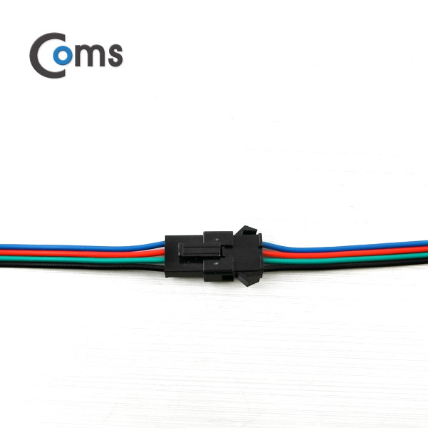 Coms 점퍼 / 점퍼선 케이블(4P) 연장 30cm, Black