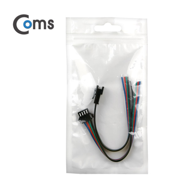 Coms 점퍼 / 점퍼선 케이블(4P) 연장 30cm, Black