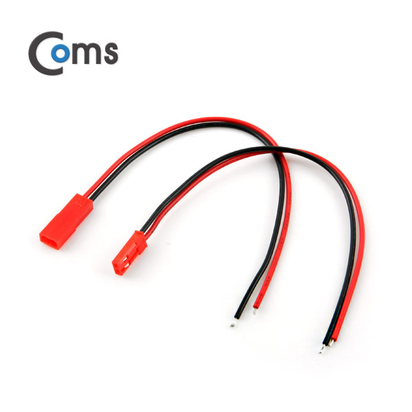 Coms 점퍼 / 점퍼선 케이블(2P) 연장 30cm, Red