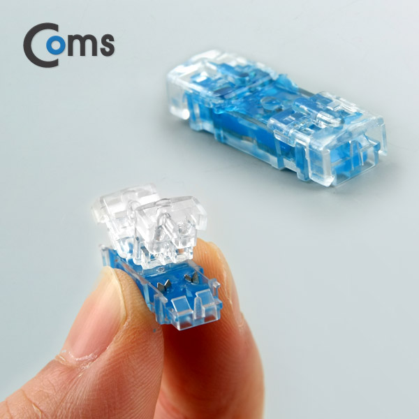 Coms 접속 단자 쌍2P/직, 2C 젤타입(청색), 100ea