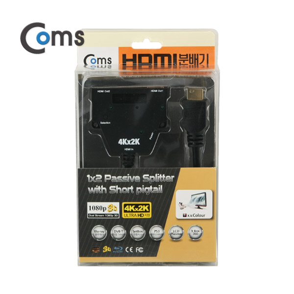 Coms HDMI 분배기(1:2) / (4K x 2K 지원)