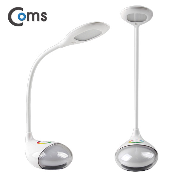 Coms 레인보우 램프(스탠드형), 28LED/3단 밝기조절, 본체(Rainbow color)