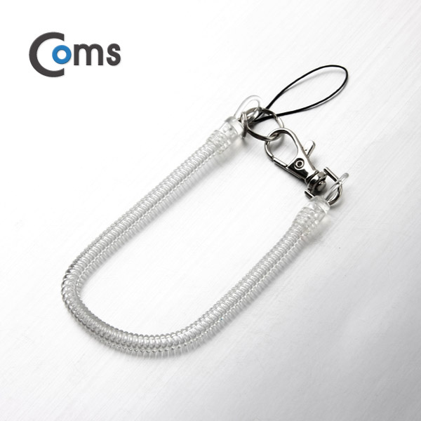 Coms 스프링 스트랩 OD: 6mm, 20cm/투명
