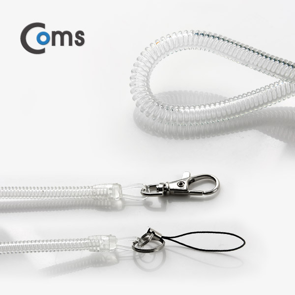 Coms 스프링 스트랩 OD: 6mm, 20cm/투명