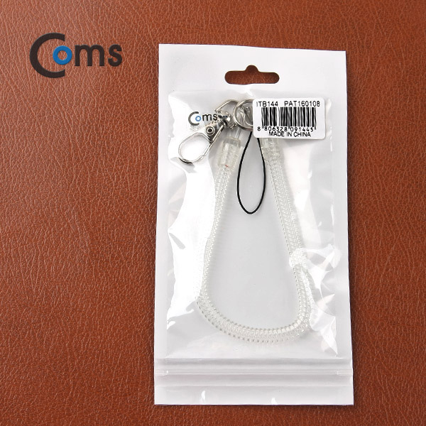 Coms 스프링 스트랩 OD: 6mm, 20cm/투명