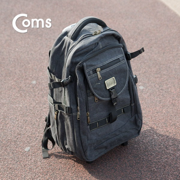 Coms 가방 백팩/캐리어 겸용, 21형/블랙