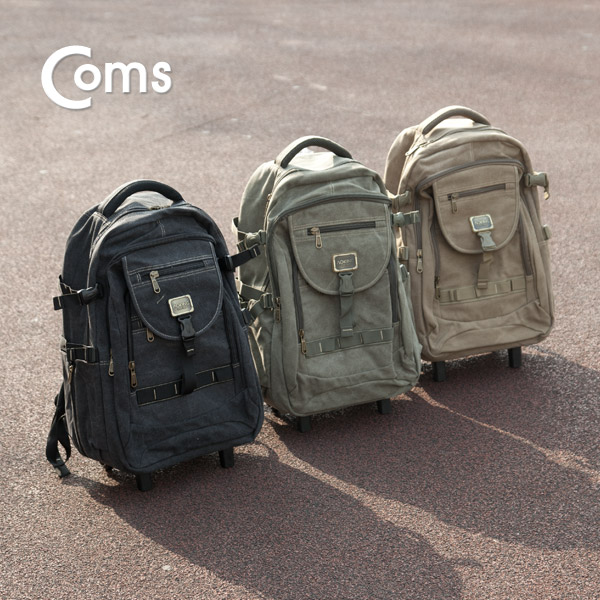 Coms 가방 백팩/캐리어 겸용, 21형/블랙
